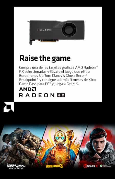 AMD  Raise the game  Consigue Tom Clancy039s Ghost Recon Breakpoint o Borderlands 3