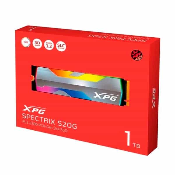 ADATA XPG Spectrix S20G 1TB M2 PCIe 30 NVMe  Disco SSD
