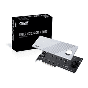 Asus Hyper M2 4x16 Gen4 NVMe  Controladora RAIDonCPU para 4 x M2 NVMe PCIe