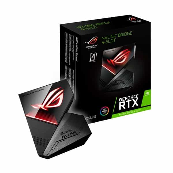 Asus ROG NVLink Bridge 4 Slot Aura Sync RGB  80 mm