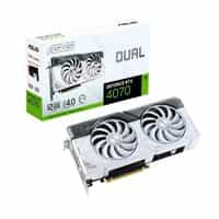 Asus Dual GeForce RTX 4070 White 12GB GDDR6X DLSS3 - Tarjeta Gráfica Nvidia