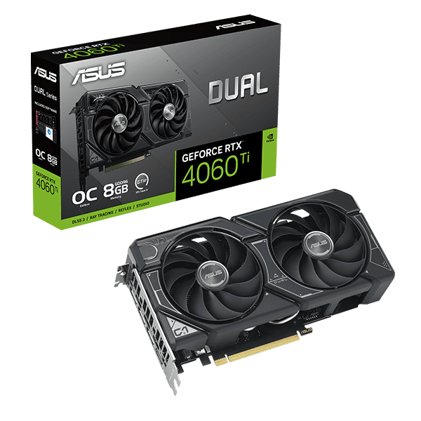 Asus Dual GeForce RTX 4060 Ti OC 8GB GDDR6 DLSS3  Tarjeta Gráfica Nvidia