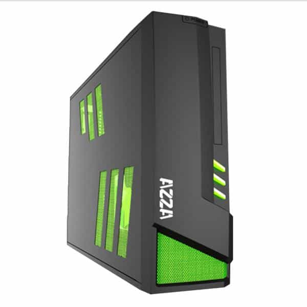 Azza Z Gaming Case Negra  Verde mini ITX   Caja