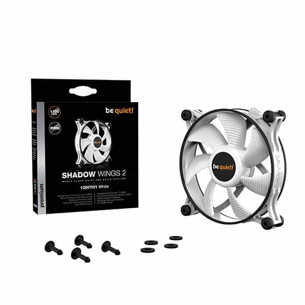 Be Quiet Shadow Wings 2 PWM White 120mm  Ventilador