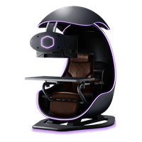 Cooler Master Orb X | Estación de juego multipropósito inmersiva Soporte Singlebox Negro Universo