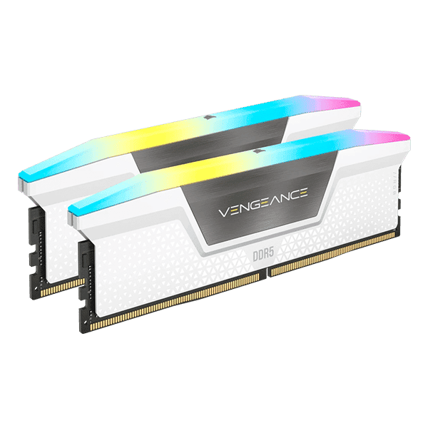 Corsair Vengeance RGB DDR5 32GB 2X16GB 5200Mhz C40 Blanca   RAM