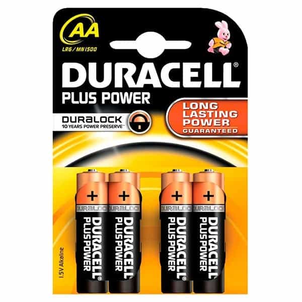 Duracell Pilas Alcalinas Plus Power AA 15V 4 unidades