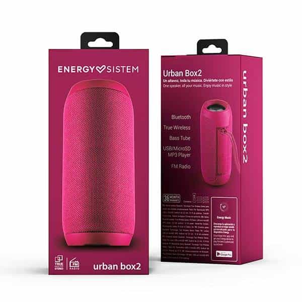 Energy Sistem Urban Box 2 Magenta Bluetooth  Altavoz