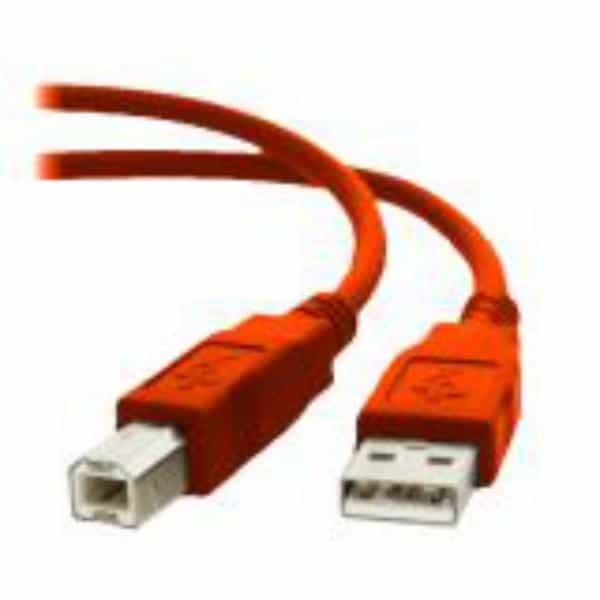 Equip USB USB 20 AB 18M Color Rojo  Cable de datos
