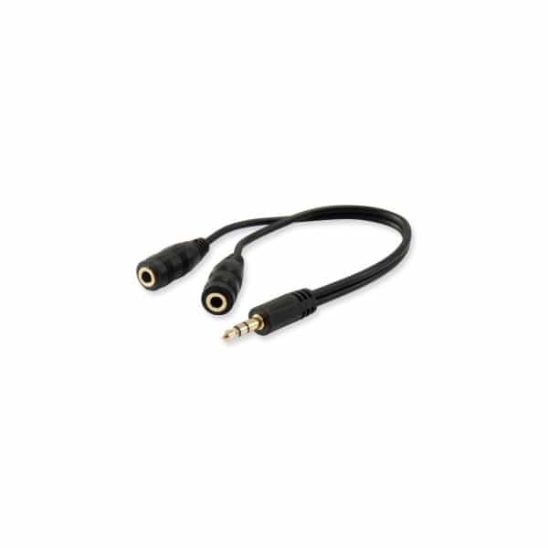 Equip AUDIO Jack 35Macho a 2x Jack 35 Hembra  Cable