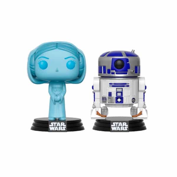 Figuras POP Star Wars Holographic Leia and R2D2 SDCC 2017