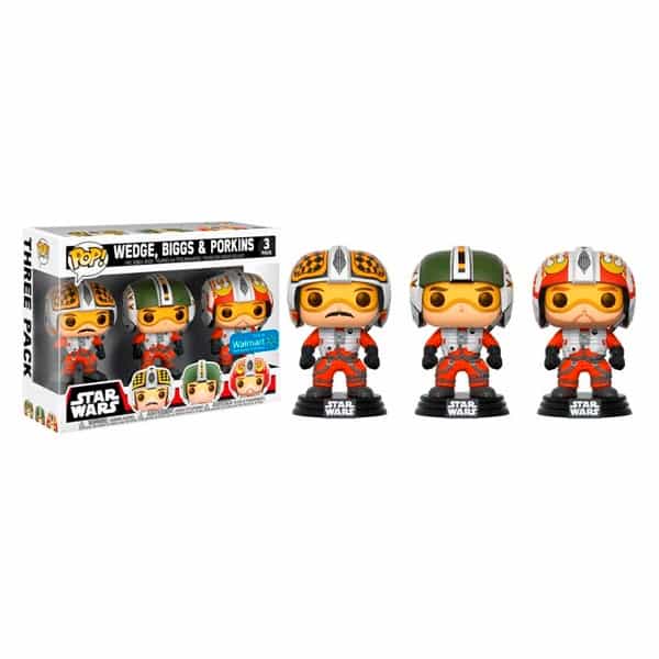 Figuras POP Star Wars Pilots Wedge Biggs amp Porkins Excl