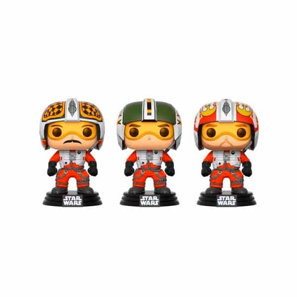 Figuras POP Star Wars Pilots Wedge Biggs amp Porkins Excl