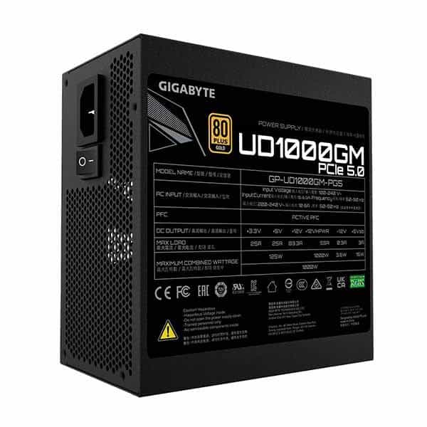 Gigabyte UD1000GM PG5 1000W 80+ Gold Full – Fuente