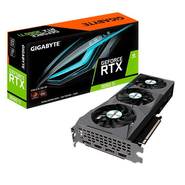 Gigabyte GeForce RTX 3060 Ti Eagle OC 8GB GDDR6X  Tarjeta Gráfica Nvidia
