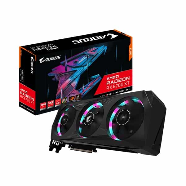 Aorus Radeon RX6700 XT Elite 12GB GDDR6  Tarjeta Gráfica AMD