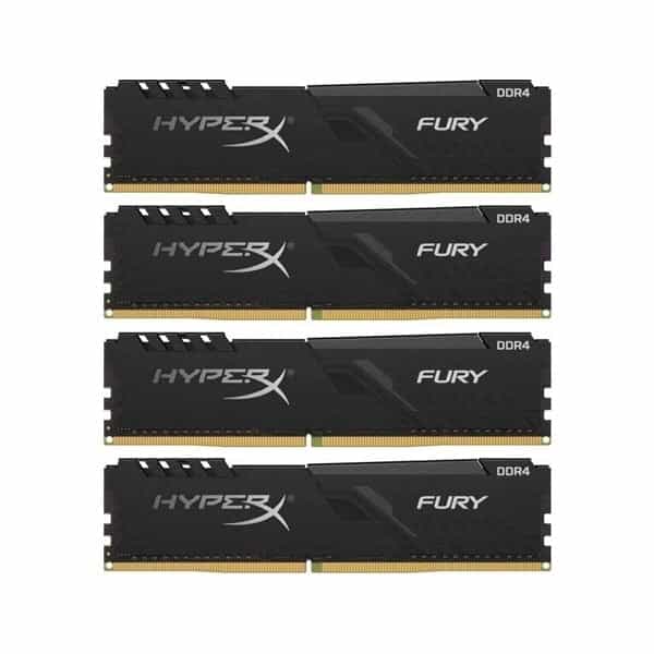 HyperX Fury Black DDR4 2666MHz 32GB 4x8 CL16  Memoria RAM