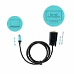 ITec USBC a VGA 1080p 150m  Cable