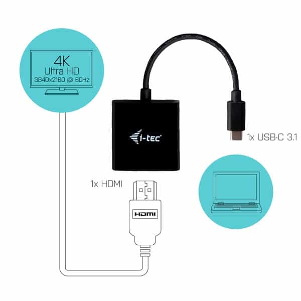 ITec USBC a HDMI 4K 60Hz  Adaptador