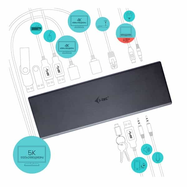 ITec USBC HDMI DisplayPort USB 30 LAN  Dock