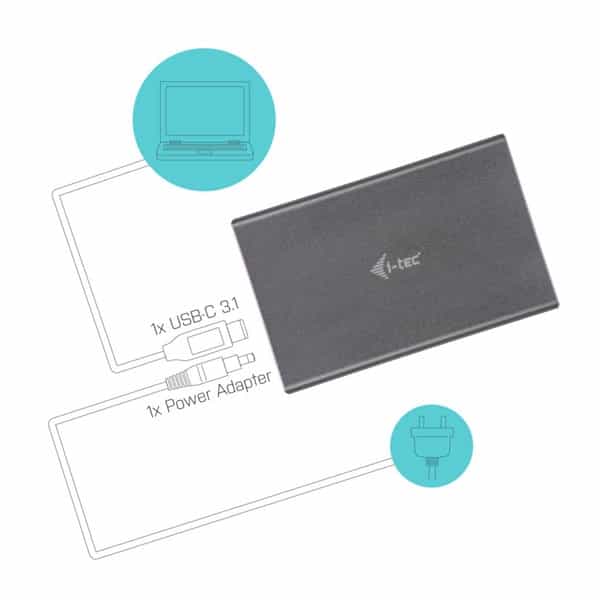 ITec Mysafe USBC a 2X M2 SATA RAID  Cararcasa M2