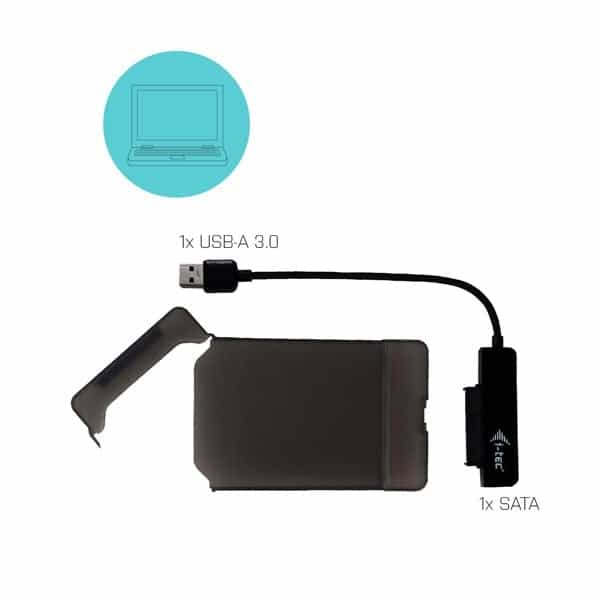 ITec MySafe USB 30 Easy 25 negro  Caja HDD