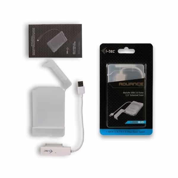 ITec MySafe USB 30 Easy 25 blanca  Caja HDD
