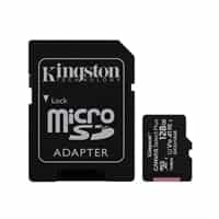 Kingston Canvas 128GB Clase 10 UHSi cAdaptador  Tarjeta MicroSD