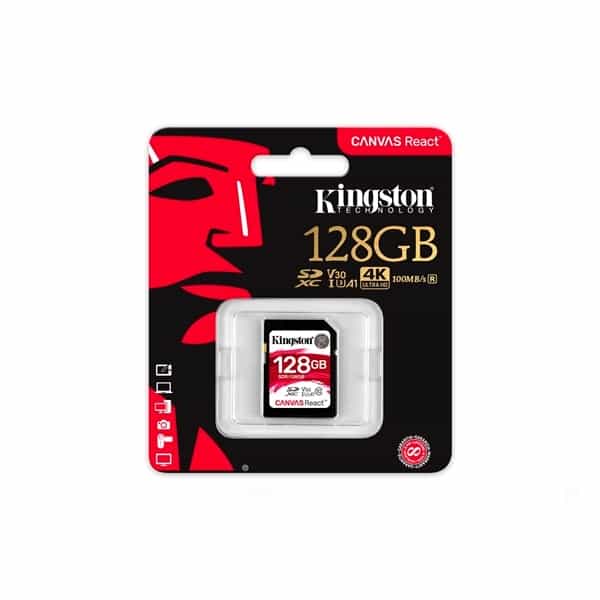 Kingsotn Canvas React SDXC 128GB  Memoria Flash