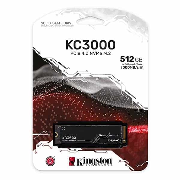 Kingston KC3000 M2 2280 NVMe PCIe 40 512GB  Disco Duro SSD