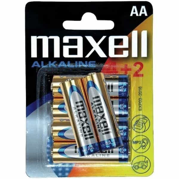 Maxell 42 pilas alcalinas AA lr06  Pilas