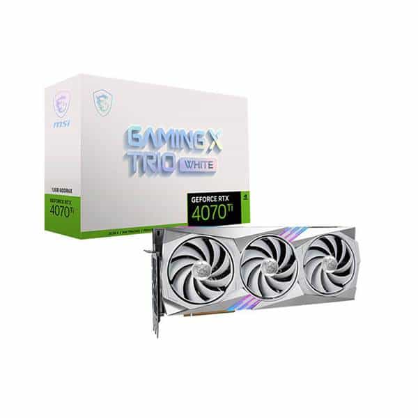 MSI GeForce RTX 4070 Ti Gaming X Trio White 12GB GDDR6X  Tarjeta Gráfica Nvidia