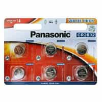 Blister Panasonic 6 pilas botón litio CR2032 3V  Pilas