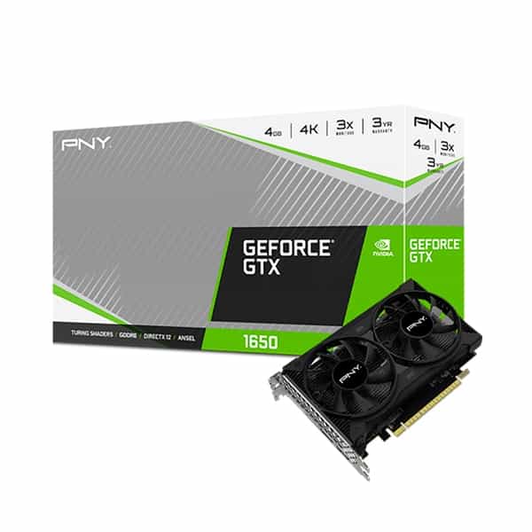PNY GeForce GTX1650 Dual Fan 4GB GD6  Gráfica