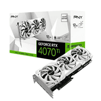PNY GeForce RTX 4070 TI Verto White 12GB GDDR6X DLSS3 - Tarjeta Gráfica Nvidia