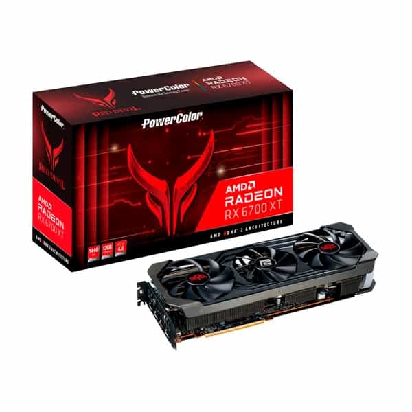 PowerColor Red Devil Radeon RX6700 XT OC 12GB GDDR6  Tarjeta Gráfica AMD