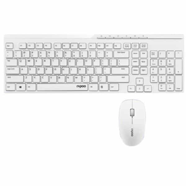 Rapoo X8100 blanco  Kit teclado y ratón