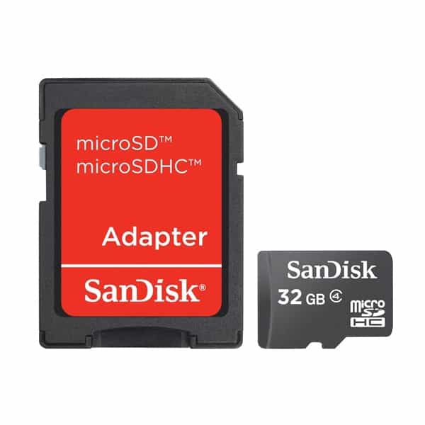 SanDisk 32GB clase 4  adaptador  Tarjeta microSD