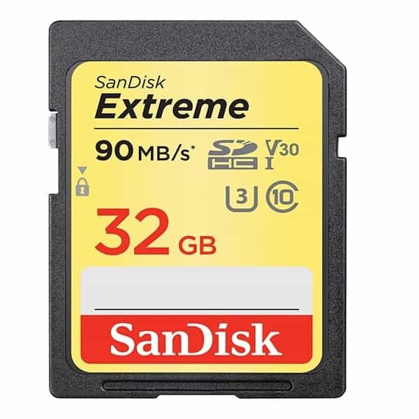 SanDisk Extreme 32GB 90MBs 40MBs  Tarjeta SD