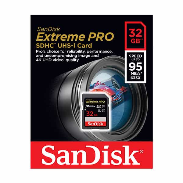 SanDisk Extreme Pro 32GB 95MBs 90MBs  Tarjeta SD