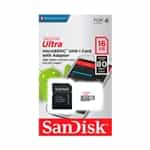 SanDisk Ultra Android 16GB 80MBs cadap  Tarjeta microSD