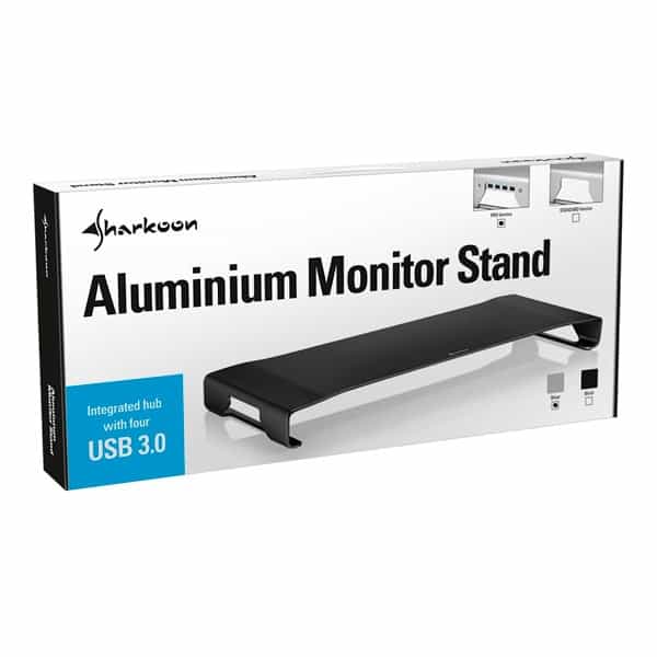 Sharkoon Aluminium Monitor Stand PRO Negro hub  Accesorio