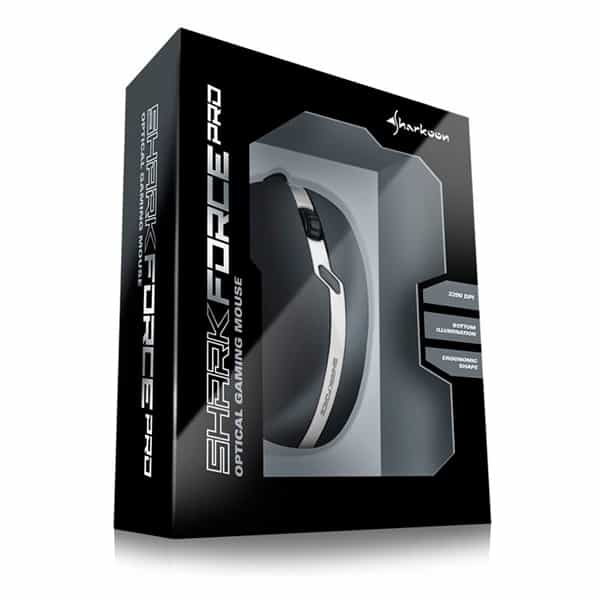 Sharkoon Force PRO USB 3200DPI Blanco  Ratón
