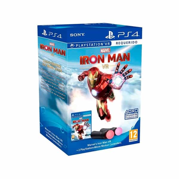 Sony PS4 Marvel Ironman VR con 2 Twin Pack  Juego Bundle