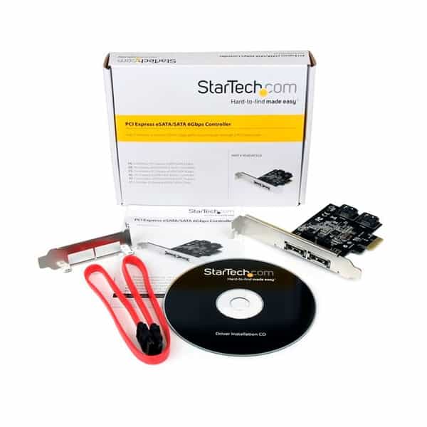 StarTechcom Tarjeta  PCI Express 2 sata III 2 Esata