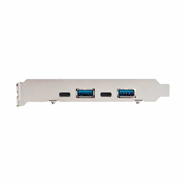 StarTechcom Tarjeta PCIe 4 Puertos USB 31 2x USBC 2x USBA  Tipo C