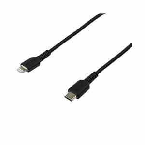 StarTechcom Cable USBC a Lightning Resistente de 2 m  de Color Negro