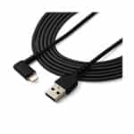 StarTechcom Cable USBA a Lightning Acodado de 2 m  Color Negro