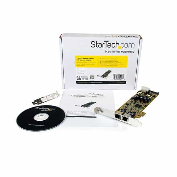 StarTechcom Tarjeta de Red PCIE 2XRJ45