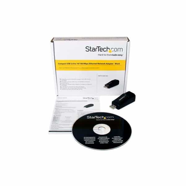 StarTechcom Mini Adaptador de Red NIC Ethernet USB de 1 Pue